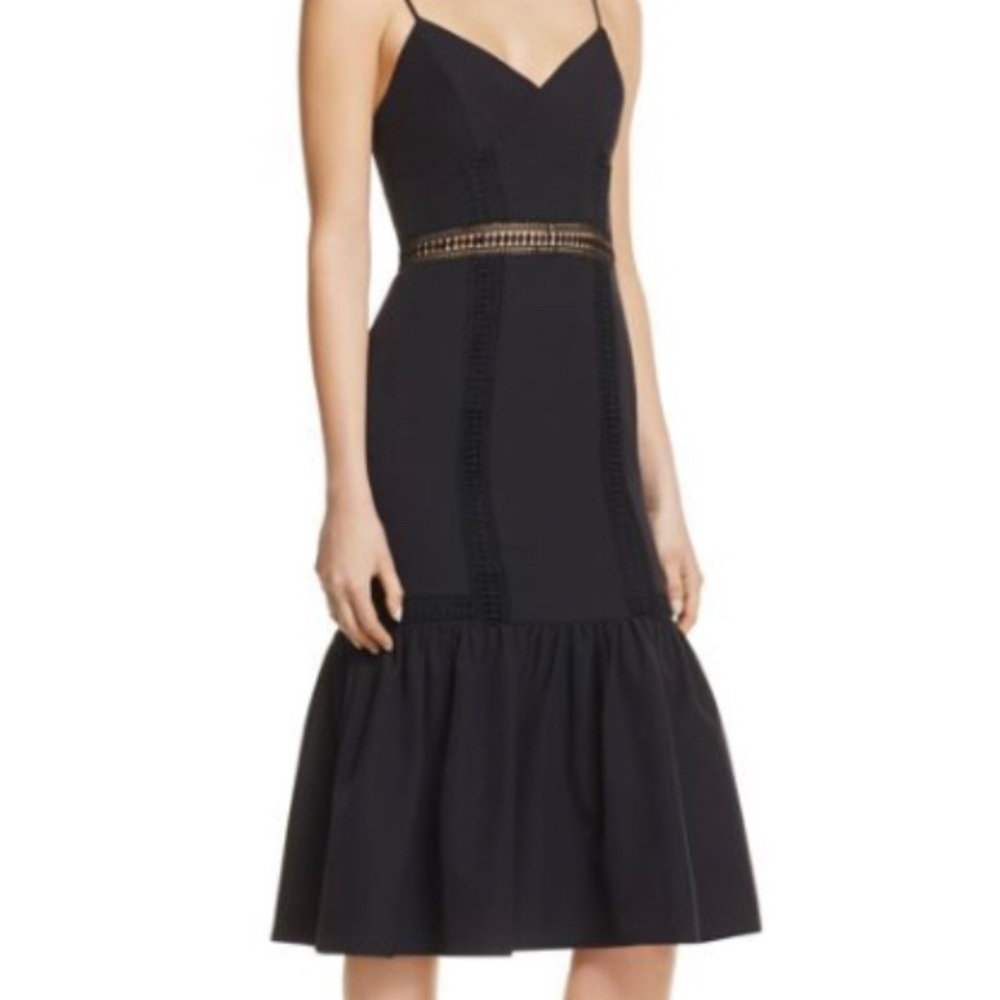 Black FLOUNCE HEM DRESS by Aqua for Bloomingdale’s